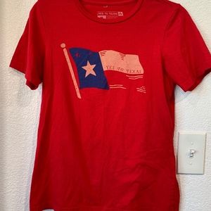 Yes To Texas Flag Graphic Tee
